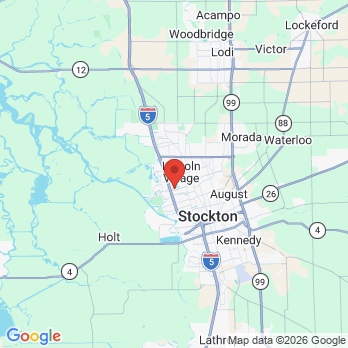 Map to Stockton office in Stockton, CA