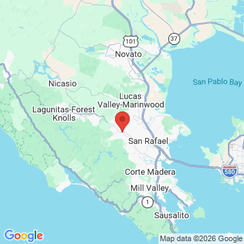 Map to Dentistry of Fairfax - Dr. Makenna Vierck DMD office in Fairfax, CA