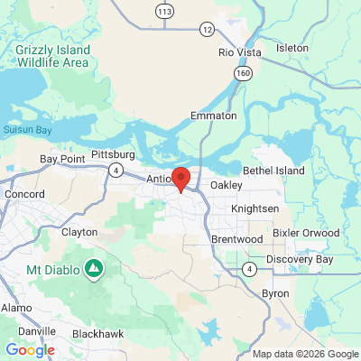 Map to  office in Antioch, CA