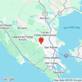 Map to Dentistry of Fairfax office in Fairfax, CA