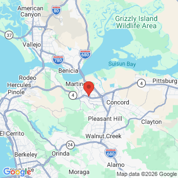 Map to Primary Office Muir Family dental  office in Martinez, CA