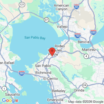 Map to Top Pinole Dental office in Pinole, CA