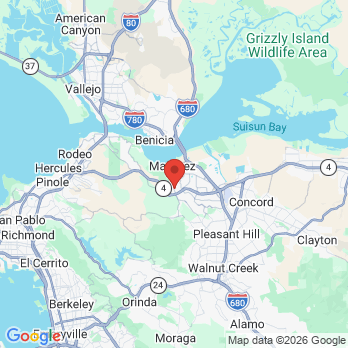 Map to Kurt P Schwartz DMD office in Martinez, CA