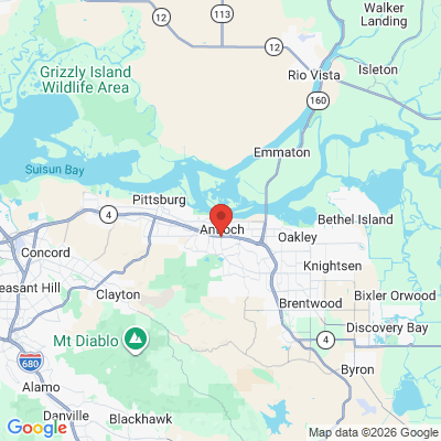 Map to  office in Antioch, CA