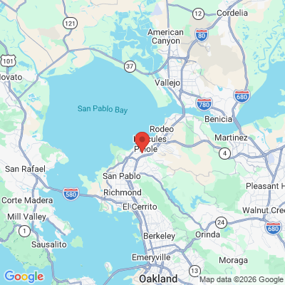 Map to Pinole Family Dental office in Pinole, CA