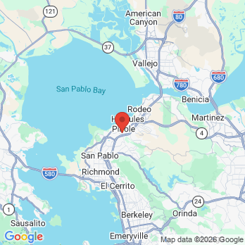 Map to Kamran Kashirad DDS office in Pinole, CA