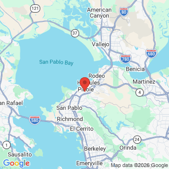 Map to Hathcoat Family Dental office in Pinole, CA