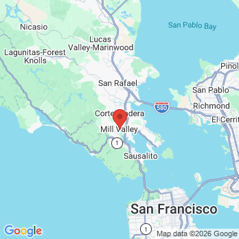 Map to Dr. Anthony Leite DDS office in Mill Valley, CA