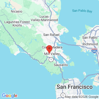 Map to Frances H. Yankie, D.D.S. office in Mill Valley, CA