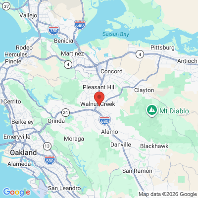 Map to  office in Walnut Creek, CA