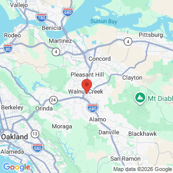 Map to ClearChoice Walnut Creek  office in Walnut Creek, CA