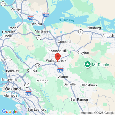 Map to  office in Walnut Creek, CA