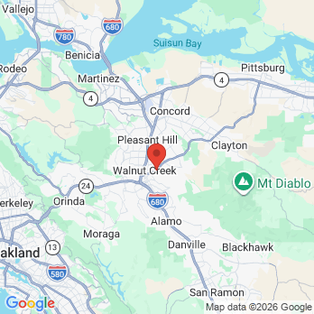 Map to The Northern CA Center for Facial Pain and Headaches office in Walnut Creek, CA