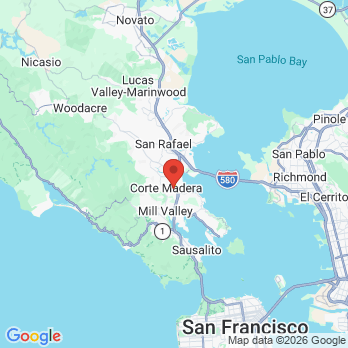 Map to Dr. Paul Cameron office in Corte Madera, CA