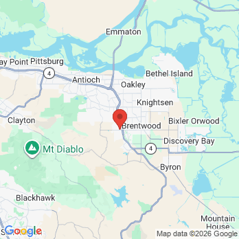 Map to Parkway Dental Care office in Brentwood, CA