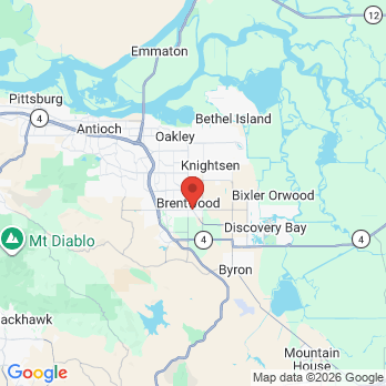 Map to DELTA BAY DENTAL GROUP office in Brentwood, CA