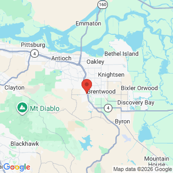 Map to Balfour Dental office in Brentwood, CA