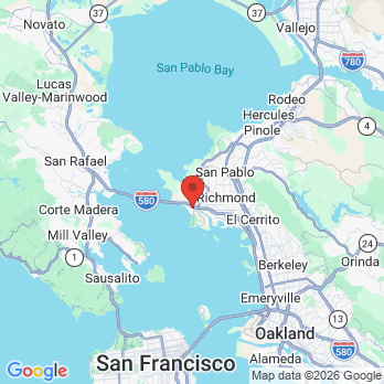 Map to Andre Azarinfar DDS Inc. office in Richmond, CA