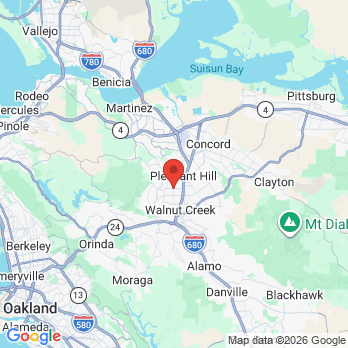 Map to Dental Office office in Walnut Creek, CA