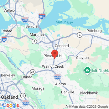 Map to Tranquility Health office in Pleasant Hill, CA