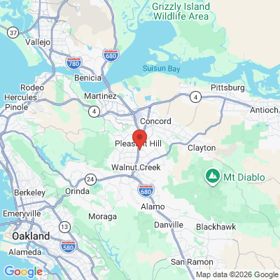 Map to  office in Pleasant Hill, CA