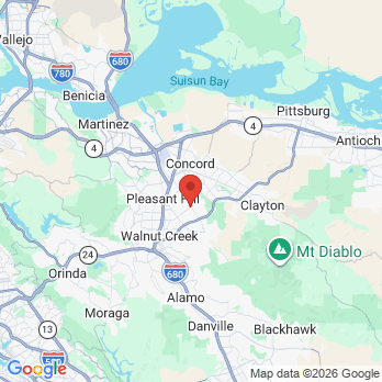 Map to Top Concord Dental office in Concord, CA