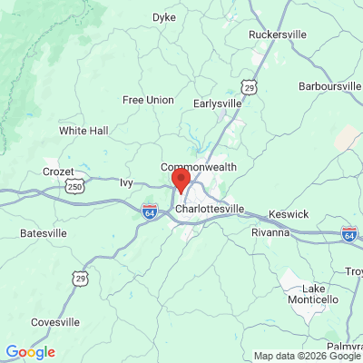 Map to  office in Charlottesville, VA