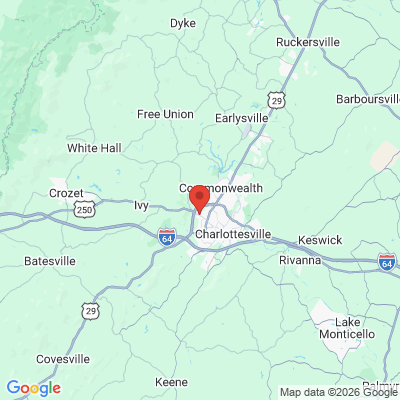 Map to  office in Charlottesville, VA