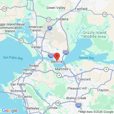 Map to  office in Benicia, CA