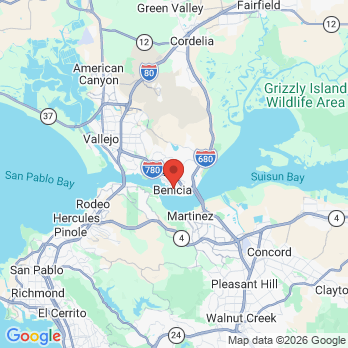 Map to Solano Endodontic Specialists office in Benicia, CA