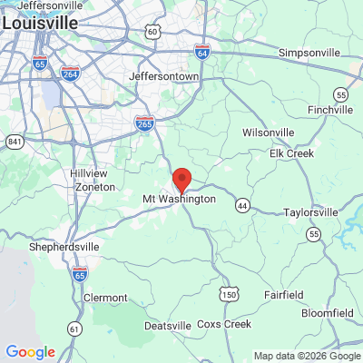 Map to  office in Mount Washington, KY