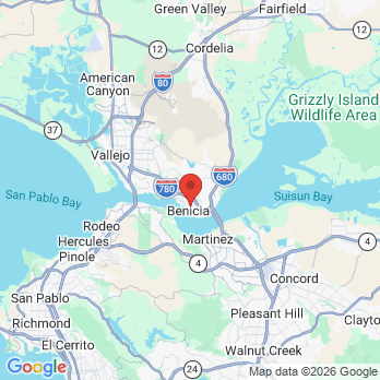 Map to Ronald J. Tosch, D.D.S office in Benicia, CA