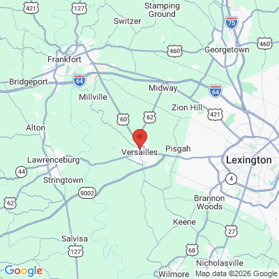 Map to  office in Versailles, KY