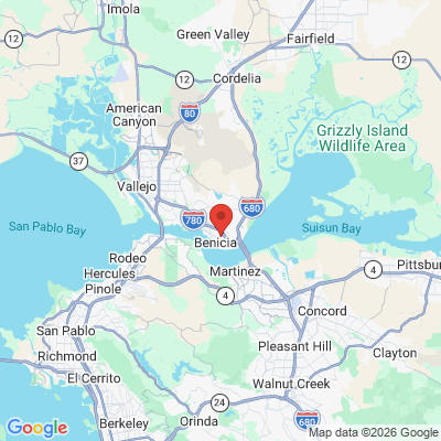 Map to  office in Benicia, CA