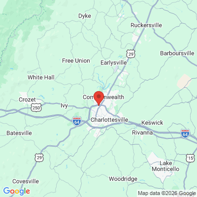 Map to  office in Charlottesville, VA
