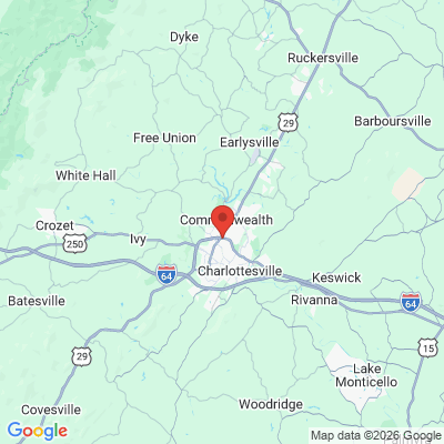 Map to  office in Charlottesville, VA
