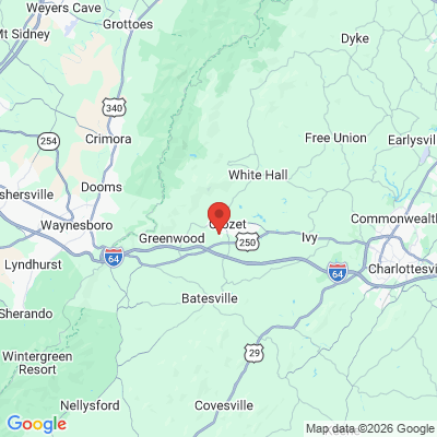Map to  office in Crozet, VA