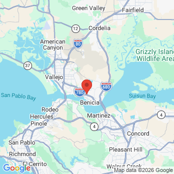 Map to Southampton Dental Care office in Benicia, CA