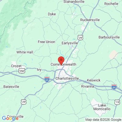 Map to  office in Charlottesville, VA