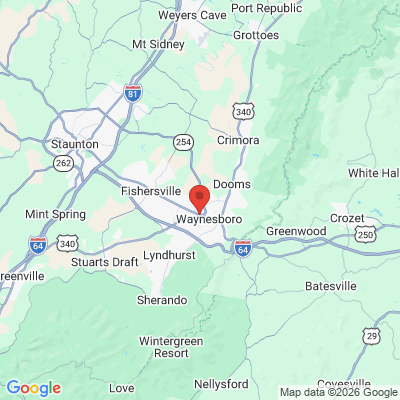 Map to  office in Waynesboro, VA