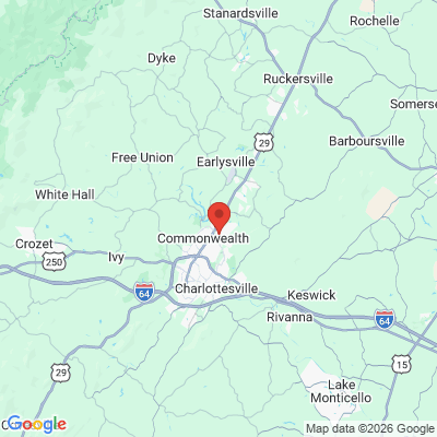 Map to  office in Charlottesville, VA