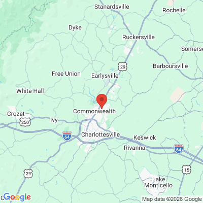 Map to  office in Charlottesville, VA