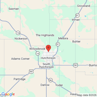 Map to  office in Hutchinson, KS
