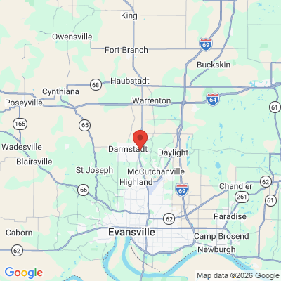 Map to  office in Evansville, IN