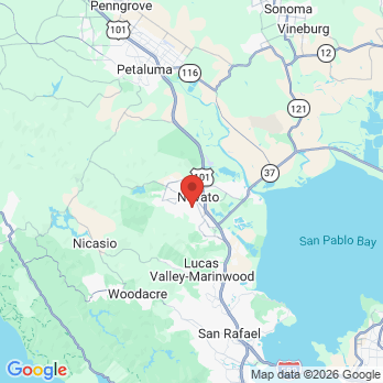 Map to Triumph Dental Care  office in Novato, CA