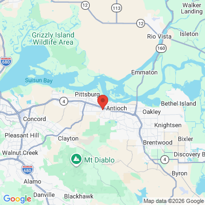 Map to Antioch Kids Dental Studio office in Antioch, CA