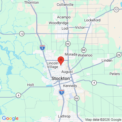 Map to Smiles Depot Dental Group office in Stockton, CA