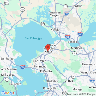 Map to  office in Pinole, CA