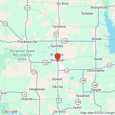 Map to  office in Du Quoin, IL
