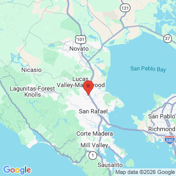 Map to O’Connor Dental Office office in San Rafael, CA